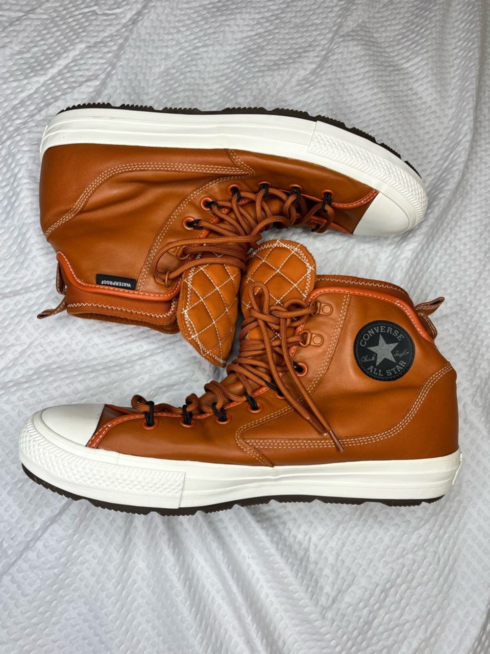 Converse Chuck Taylor All Star Utility Waterproof Leather Boots Tan Size 13